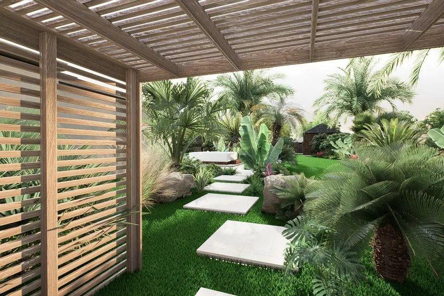 Visuel 3D du jardin tropical, Pays basque